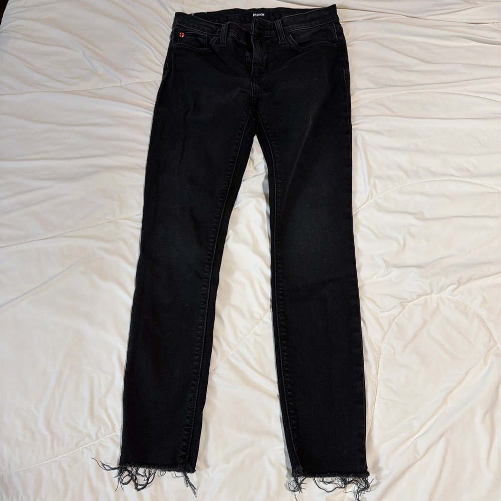 Hudson black super skinny jeans